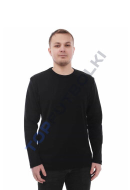 Чёрный мужской лонгслив с лайкрой